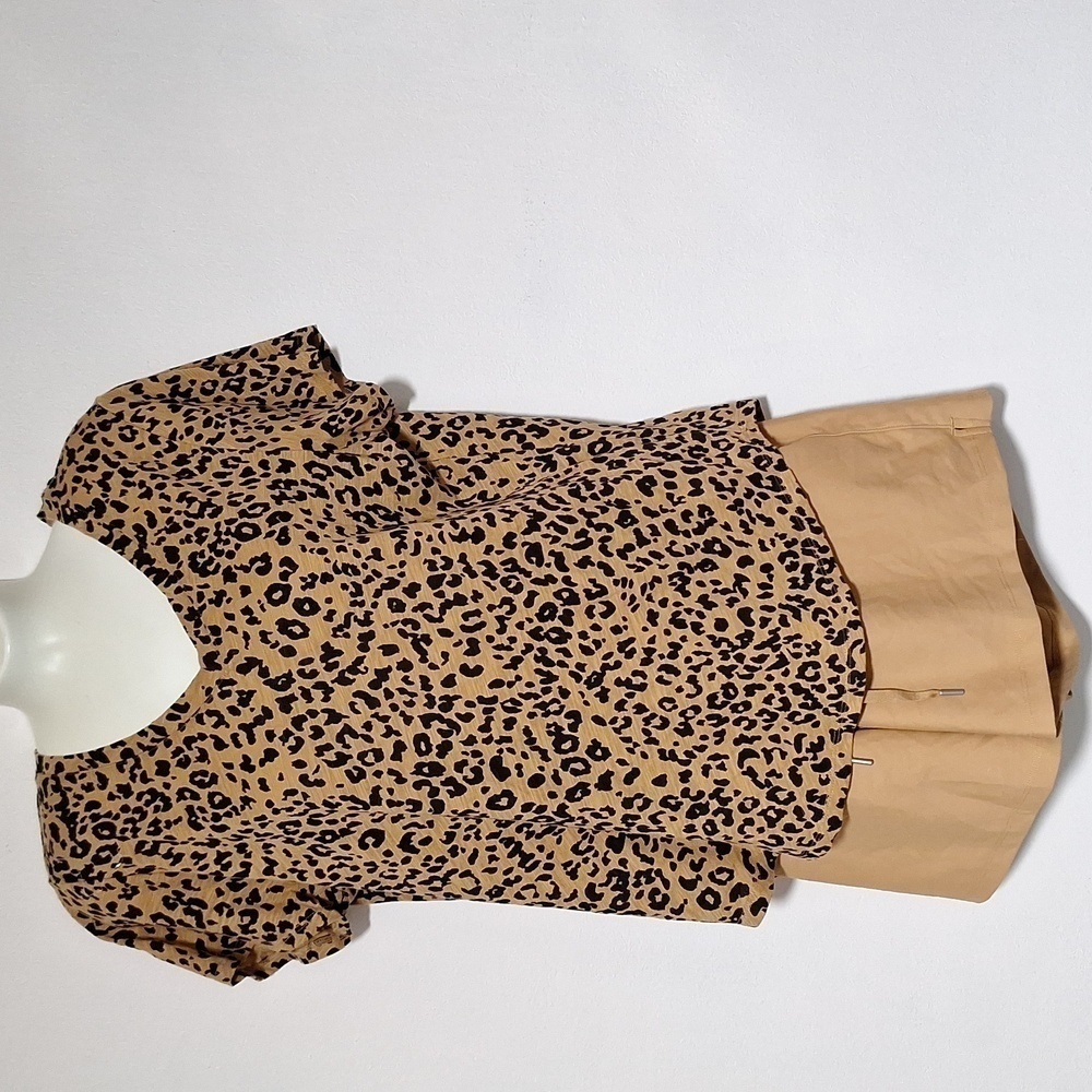 Old Navy High Rise Shorts and Top Leopard